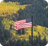 American Flag at Traer Creek